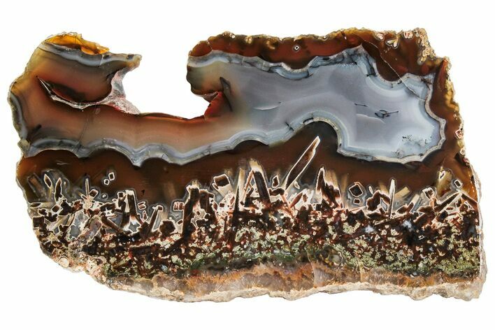 Stunning, Polished Turkish Stick Agate Slab - Turkey #193156